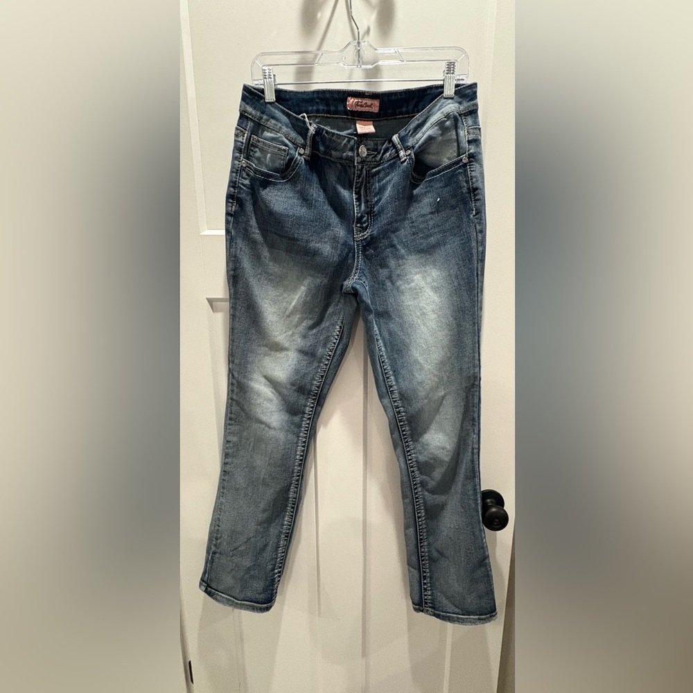 Stylish Blue Straight Leg Jeans